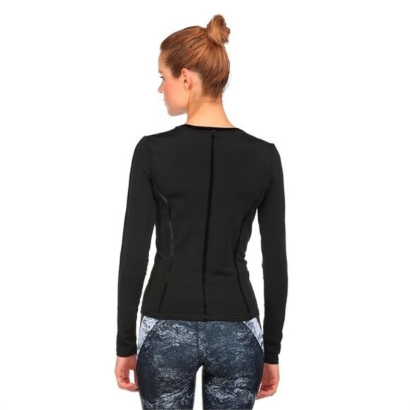 Puma Women's XS Nocturnal Long Sleeve Shirt Black Velvet Dry Cell Style 515697 - Picture 2 of 10